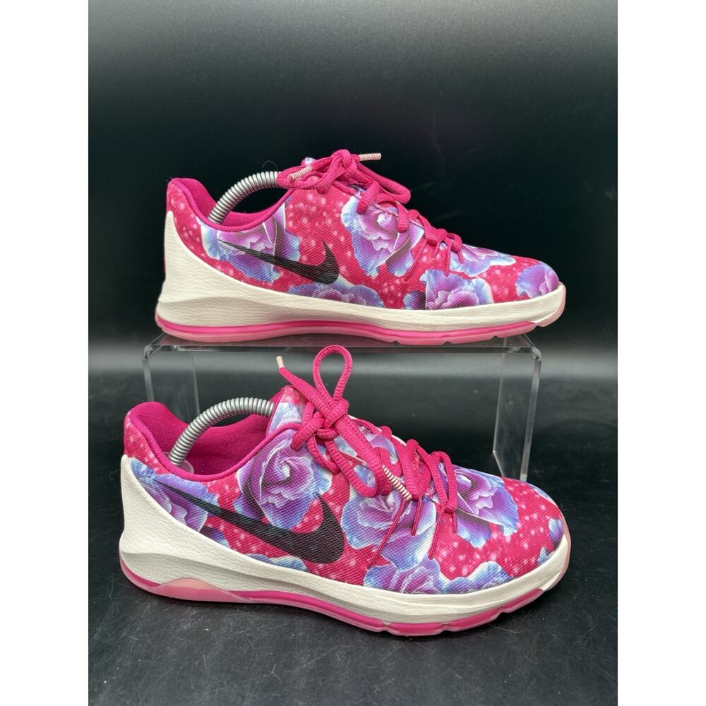 Nike KD 8 Aunt Pearl Premium PS Kids Size 3Y Pink Breast Cancer 837787-603